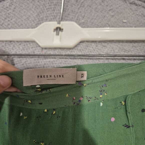 Preen Line By Thornton Bregazzi Women's Green Waterfall Wrap Skirt XS - Picture 4 of 9